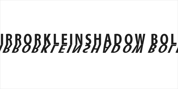 MirrorKleinShadow Bold Logo