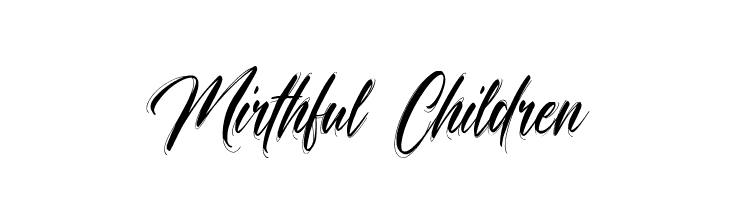 Mirthful Children  フリーフォントのダウンロード