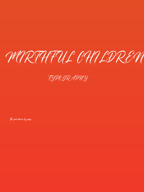 Mirthful Children Poster