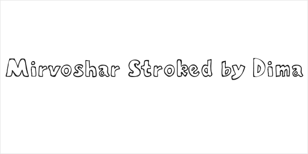 Mirvoshar Stroked by Dima Logo