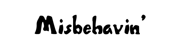 Misbehavin'  Frei Schriftart Herunterladen
