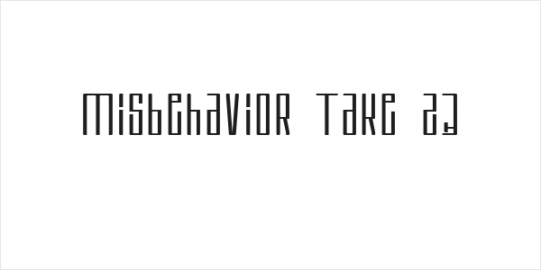 Misbehavior Take 23 Logo