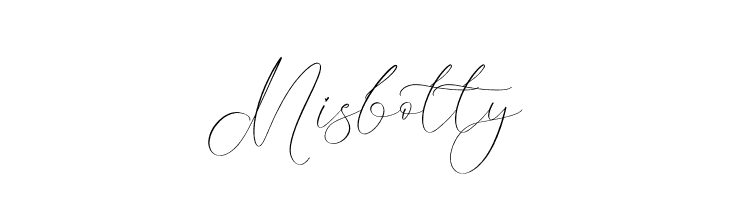 Misbotty  フリーフォントのダウンロード