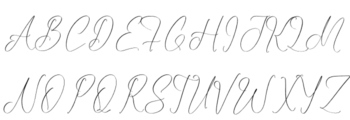 Misbotty Font UPPERCASE