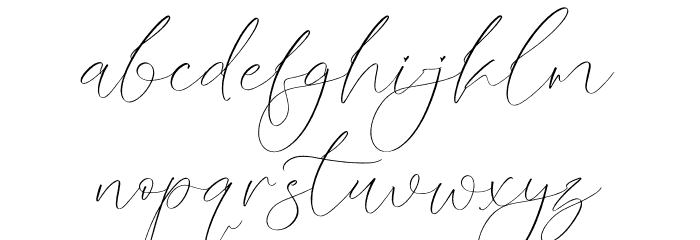 Misbotty Font LOWERCASE