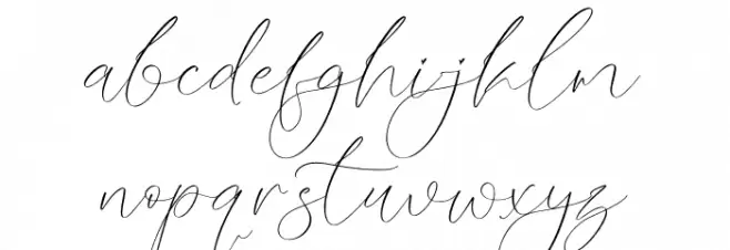 Misbotty Font LOWERCASE