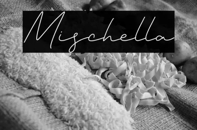 Mischella Font examples