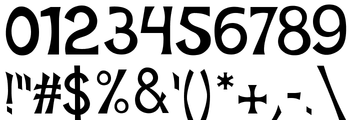 Mischievous Sans Serif Font OTHER CHARS