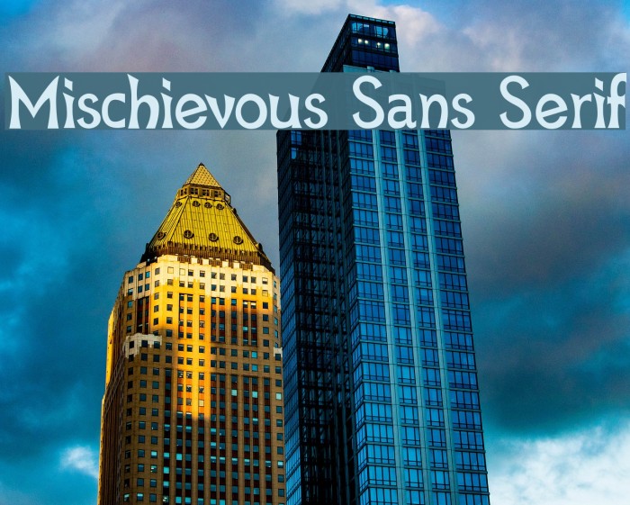Mischievous Sans Serif Font examples