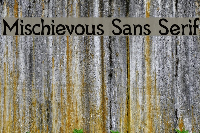 Mischievous Sans Serif Font examples