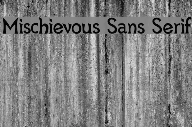 Mischievous Sans Serif Example 2