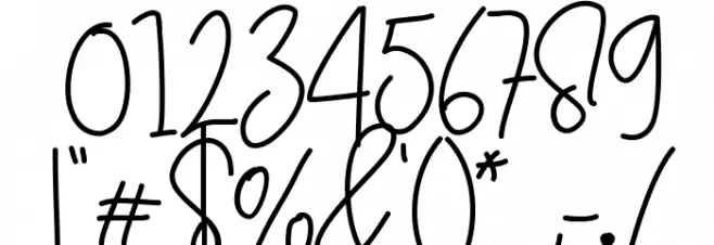 Mischievous Font OTHER CHARS