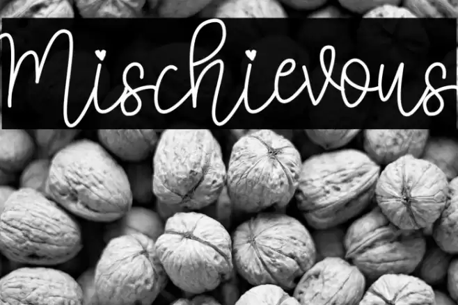 Mischievous Font examples