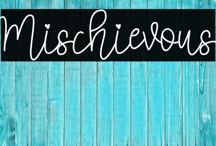 Mischievous Font examples