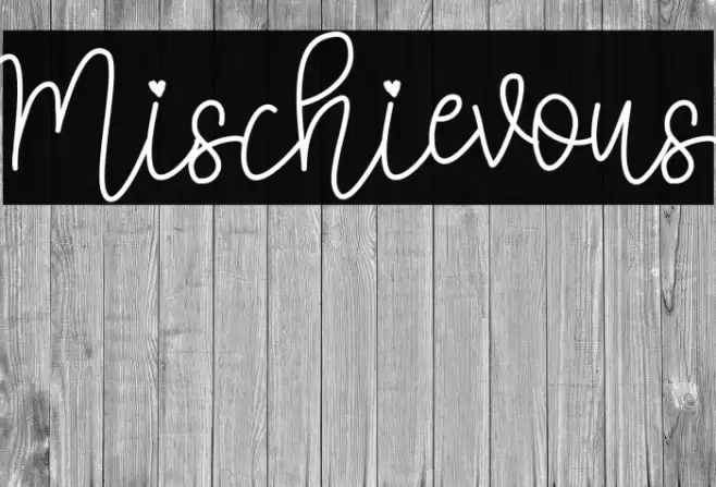 Mischievous Font examples