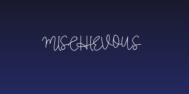 Mischievous Social Header