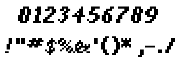Mischke Bold Font OTHER CHARS
