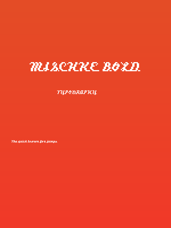 Mischke Bold Poster