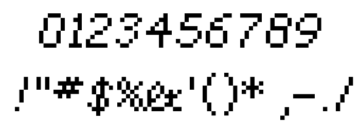 Mischke Font OTHER CHARS