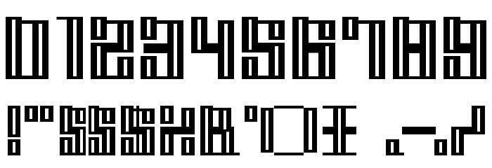 Mischstab Opium River フォント その他の文字