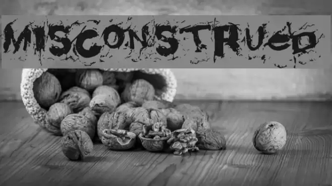 Misconstrued Font examples