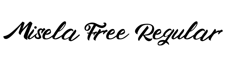 Misela Free Regular  Frei Schriftart Herunterladen