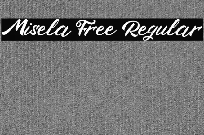Misela Free Regular Font examples