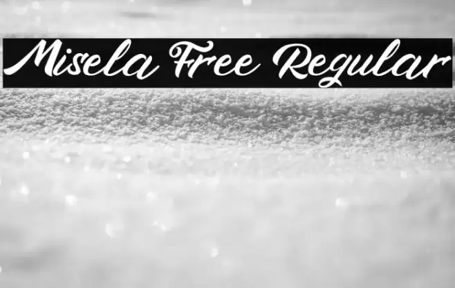 Misela Free Regular Font examples