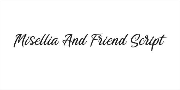 Misellia And Friend Script Logo