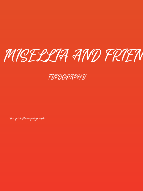 Misellia And Friend Script Poster