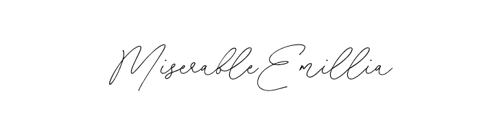 Miserable Emillia  免费字体下载