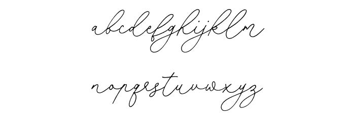 Miserable Emillia Font LOWERCASE