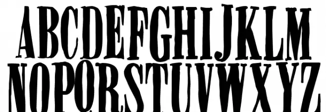 Miserable Schriftart Groß