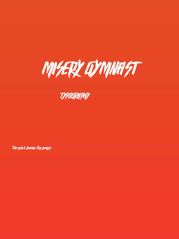 Misery Gymnast Poster