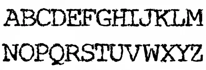 Misery Loves Company Font UPPERCASE