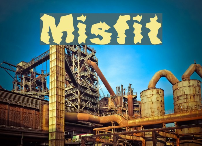 Misfit Font examples