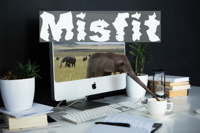 Misfit Font examples