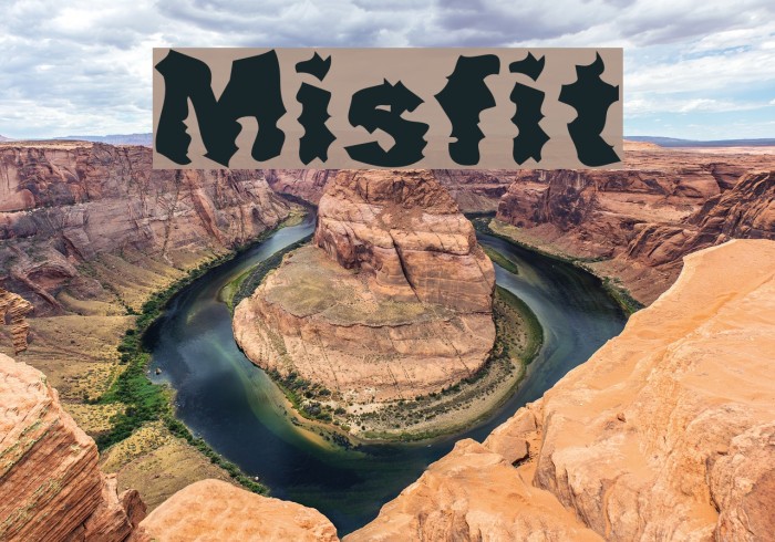 Misfit Font examples