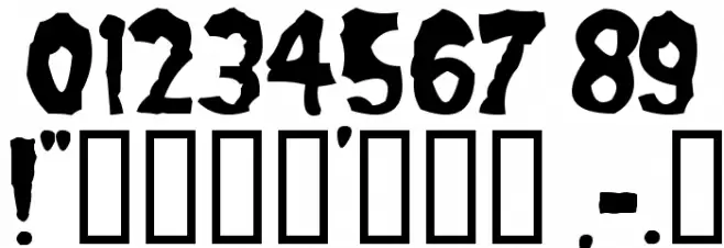 Misfits Font OTHER CHARS