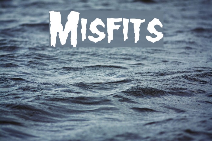 Misfits Font examples