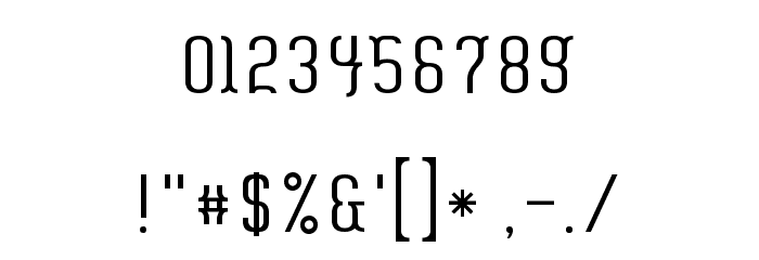 Misfortune Font OTHER CHARS