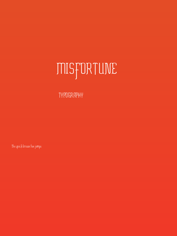 Misfortune Poster