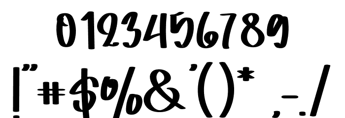 Misgine Font OTHER CHARS