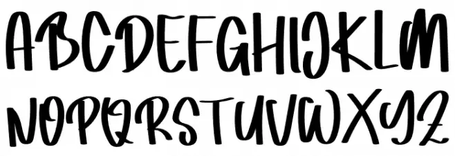 Misgine Schriftart Groß