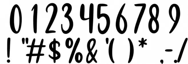 Misha Salma Font OTHER CHARS