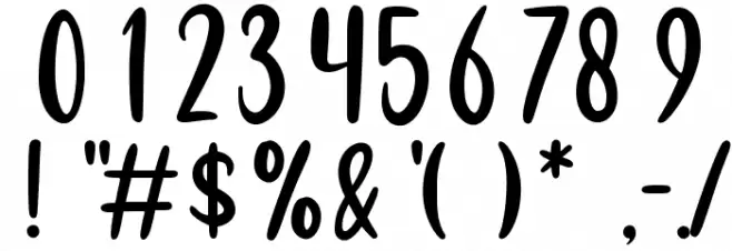 Misha Salma Font OTHER CHARS