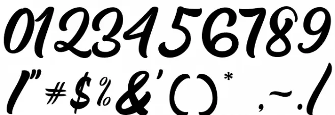 Mishaland Font OTHER CHARS