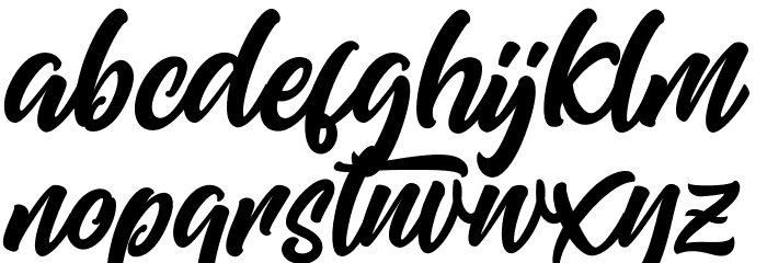 Mishaland Font LOWERCASE