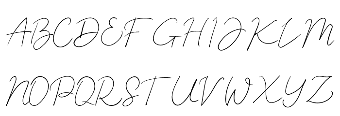 Mishelblanch Demo Font UPPERCASE