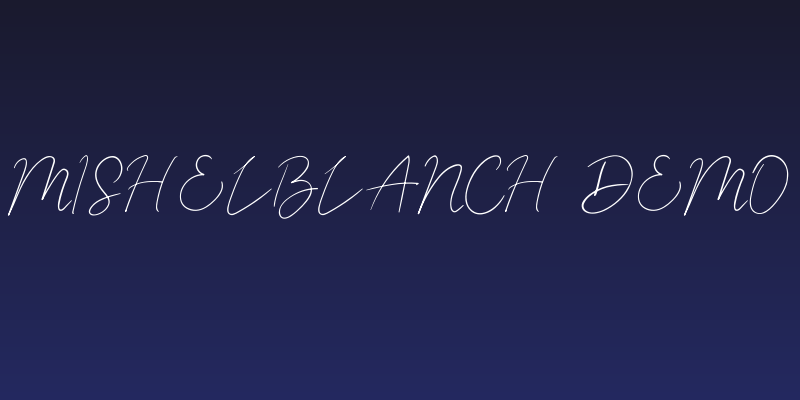 Mishelblanch Demo Social Header